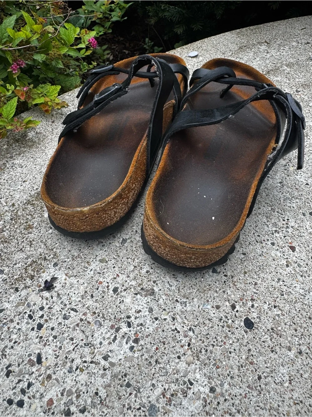 Birkenstock Black Leather Strappy Sandals EU 39 US 8